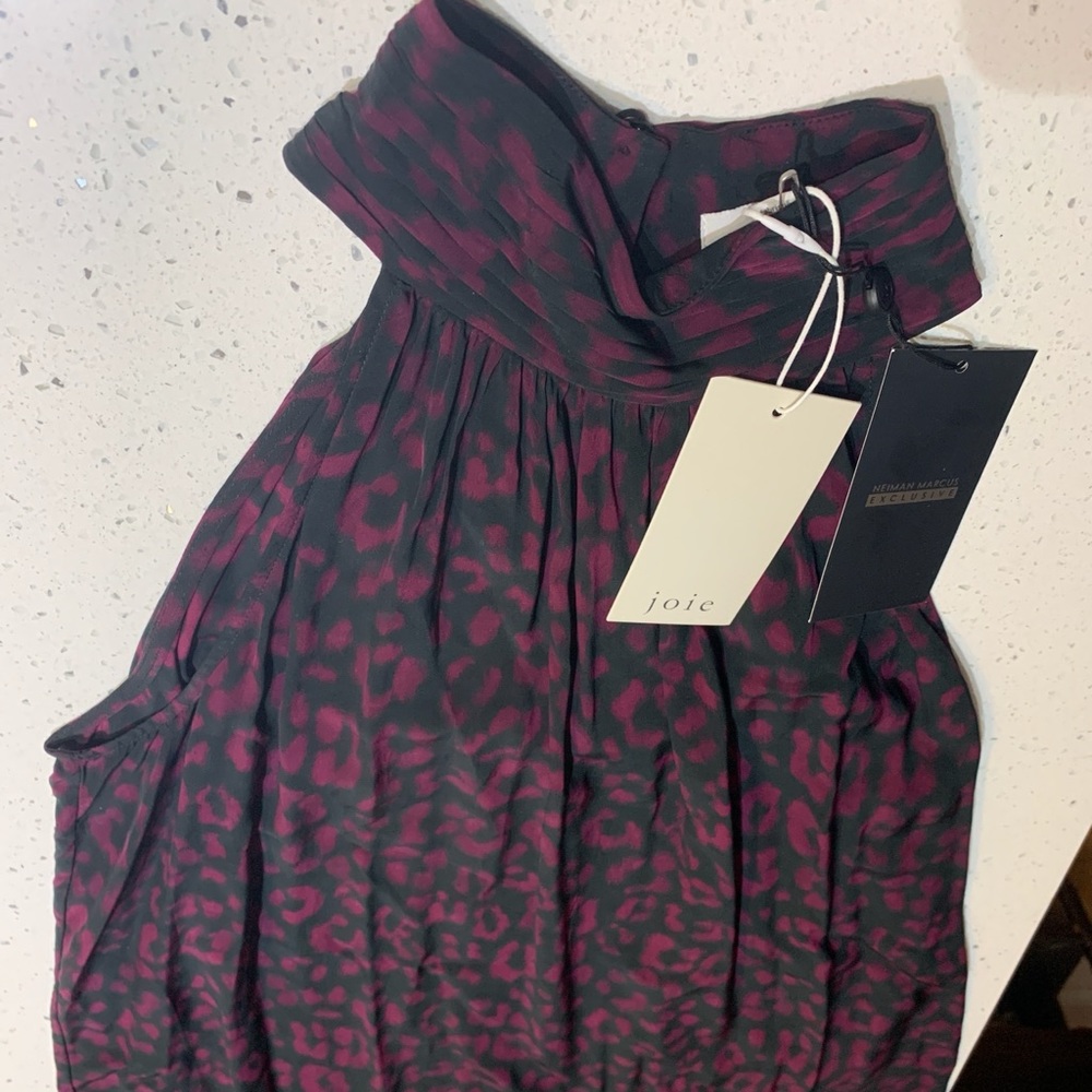 NWT Joie viscose sleeveless top (small)  black Purple $198 Retail